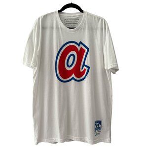 🆕 Mitchell & Ness Atlanta Braves Cooperstown Collection Logo Tee